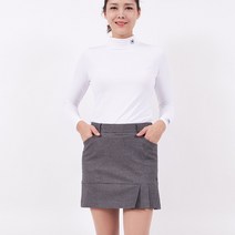 여성간절기골프웨어 옆주름 하운드체크 골프치마