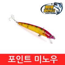 (행운을파는낚시) 포인트 미노우(8.5g) 플로팅미노우 하드베이트 미노우 쏘가리 루어 배스, 02. POINTM-B컬러(8.5g)