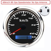 속도 측정기 타코미터 스피드건 타코메타 뜨거운 85mm 디지털 GPS 속도계 30 60 120 200 마린 보트 자동차, 03 BS 60KMH