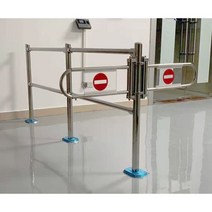 스피드게이트 턴 개찰구 출입 지하철 바리케이트 차단기 게이트 입구 직원 플랩 통제 제한, 실버 D형