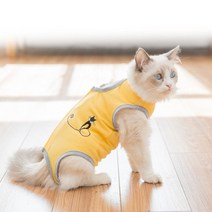 [무료배송]고양이 환자복 중성화복 수술복 색상 3종, 고양이 라인 환자복/패턴