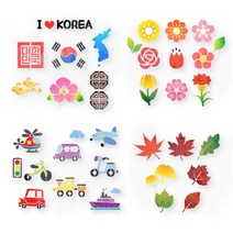 스텐실 도안(15종 택1).피오피스토리, 4.동물, 1개