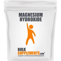 BulkSupplements 수산화마그네슘 파우더 보충제 1kg 2.2lbs, 1개