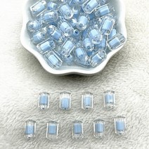 아크릴원통 30pcs 12x7mm 매트투명도AB 색상 아크릴 실린더 비즈 쥬얼리에 대 한 스페이서 DIY 액세서리 만, 09 41