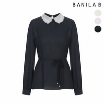 [바닐라비] 여성 더블 카라 원버튼 블라우스