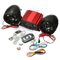 12v universal sound system sd usb mp3 오토바이 오디오 원격 제어 스테레오 2 스피커 방수 fm 오토바이 라디오