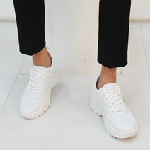 [당일출고] 8cm 키높이 어글리 슈즈 화이트
