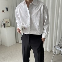 남자 오버핏 옆 왕트임 남방