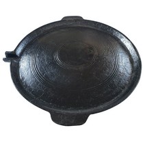 죽마고우 전통방식 길들인 무쇠 불판 33cm 50cm 국내산 야외 그리들, 03:길들인 무쇠불판 38cm