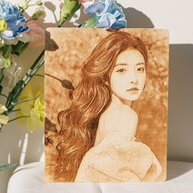 디엠지아트토이 우드포토 커플 기념일 선물 사진 인화 액자