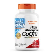 닥터스베스트 코엔자임Q10 with 바이오페린 100mg 120소프트젤 코큐텐 큐텐
