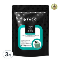 라이브잇 타코 그린티 민트초코칩 파우더, 18개, 1개입, 870g