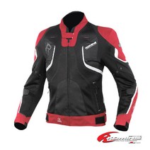[코미네 KOMINE] JK-143 R-SPEC Mesh Jacket R-스펙 메쉬 자켓, RED-BLACK-XL