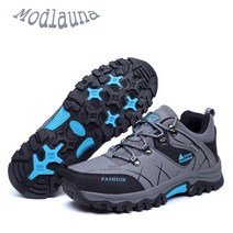 Modlauna 남성용 등산화 물뿌림 방지 운동화 가벼운 아웃도어 트래킹화