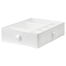 IKEA SKUBB 칸막이가 있는 정리함 수납함, 화이트