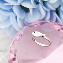 아리공방 심플 물고기 은반지 실버반지 여자친구선물 물고기반지 선물용은반지 패션반지 은패션소품