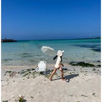 마더웍스 아동용 캠핑의자 비치체어 파라솔 의자 접이식 의자 자체제작, 네츄럴