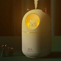 [FishPoinT] 고양이 USB 미니 가습기 무드등, 야옹이 민트