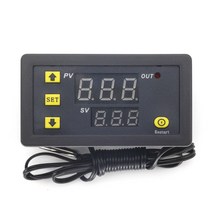 W3230 12V 24V AC110-220V 프로브 라인 20A 디지털 온도 제어 LED 디스플레이 온도 조절기 열/냉각 제어 기기 전자 부품 액세서리 소스, DC24V