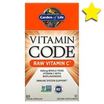 가든오브라이프 비타민 코드 RAW 로우 비타민C 비타민씨 Vitamin 비건 캡슐 60정, GOL11381