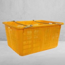 제이와이 농산물 사과 상자 대용량 이사 플라스틱 박스 철제 손잡이 박스, 상자1호(철고리포함)