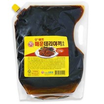 오뚜기 오쉐프 매운데리야끼 소스, 2kg, 6개