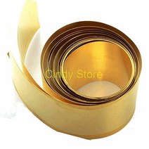 황동판 1pc 황동 금속 얇은 시트 호일 플레이트 롤 수공예 금속 가공 두꺼운 0.1-0.4mm 너비 10203050mm 길이 1000mm, 두께x폭x길이, 0.5x50x1000mm