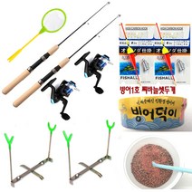 겨울 얼음낚시 간편 미니릴낚시대 세트 송어 빙어 붕어 산천어 전천후 멀티로드, 얼음낚시미니릴 커플세트