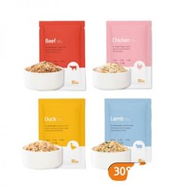 씽크라이크펫 강아지 화식 자연식 수제 사료 50g 4종소닭오리양 60팩, 08_소/양(각30팩씩/총60팩)