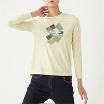 올리비아로렌 NC11 프린팅 긴팔 티셔츠 라운드넥 VVBALYS2111