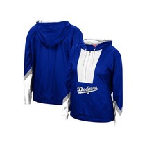 [해외]Mitchell Ness Dodgers Windbreaker 2.0 Half-Zip Hoodie Jacket