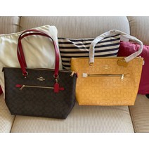 코치 갤러리 토트 2개 새 미사용 대형 핸드백 지갑 가방 2 1 사첼