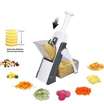 채칼 만능 야채 얇은 슬라이서 체칼 주방 mandoline slicer once for all 슬라이스 food chopper cutter dicer fruit fri, a
