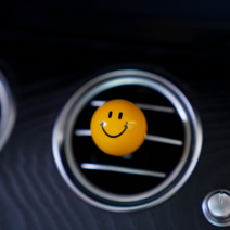 모가니 럭키써클 명품 고급 스마일 차량용방향제, 옐로우, 베이