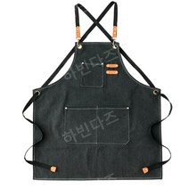 캔버스 앞치마 미술 정비 주머니많은 멜빵 농업 포켓 작업 그림 농사 목공 공예, 블랙