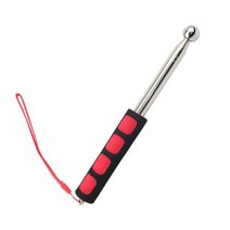 115CM Thickened Telescopic Rod Detection Hammer Hollowing Drum Hammer Sound Inspection Tool Teaching, Red