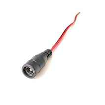 18AWG DC 전원 플러그 커넥터 케이블 5.5X2.1mm 여성/남성 와이어 LED 스트립 빛에 대 한 5050 3528, [02] female
