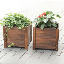 방부목 부식방지 원목 화단만들기 텃밭 플랜트상자 옥상 테라스 정원 화분, C 60 60 53판두께 1.6 cm