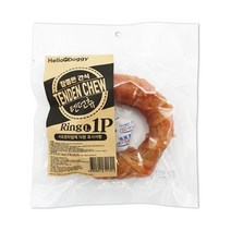 퍼그 소떡심 힘줄 덴터츄 링 1p[L] 3개 간식류 3개월