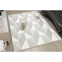 베란다 발코니 놀이매트 층간소음 아동 유아거실 안전매트 2세트, 지그재그 15T(2장)
