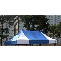 지붕단품(지붕만출고) 방수천 uv가공 뚜껑교체 국내생산 카라반캐노피 천막텐트 천교체, 1.8X2.7m, 청백