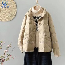 셀럽당 여 도톰 패딩 루즈핏 캐주얼 카디건 패딩 코트