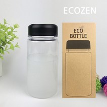 썬더 친환경 에코젠 마이보틀 350ml 국산 아이스보틀 클리어보틀 에코보틀 물병 물통, 기본opp