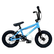 BMX 익스트림 자전거 묘기자전거 14인치 자전거, 12인치 도크 블루