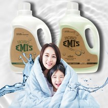 호호에미 세탁 세제 국민 아기 세제 무향 라임향 2개 묶음