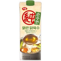 하림 순수한 맑은 닭육수, 1000ml, 6개