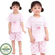 토토와모모kids 어린이 여름 실내복 유아 아동 내복 내의 /P드림캣(자가드)
