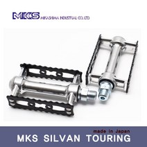 MKS 엠케이에스 실반 투어링 경량 알로이 페달/SILVAN TOURING/made in Japan/여행용 장거리 시티바이크, 블랙