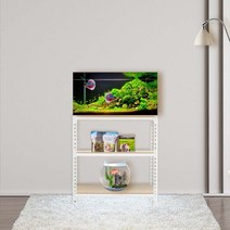 축양장 어항다이 선반 3단 300 x 300 x 600, 화이트