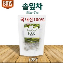 국내산 솔잎차 티백 소나무잎 솔 잎 100% 조선솔 솔잎가루 솔입 침엽수 향긋한 솔향기 100티백, 6개